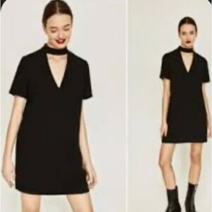 Zara Black Choker Dress